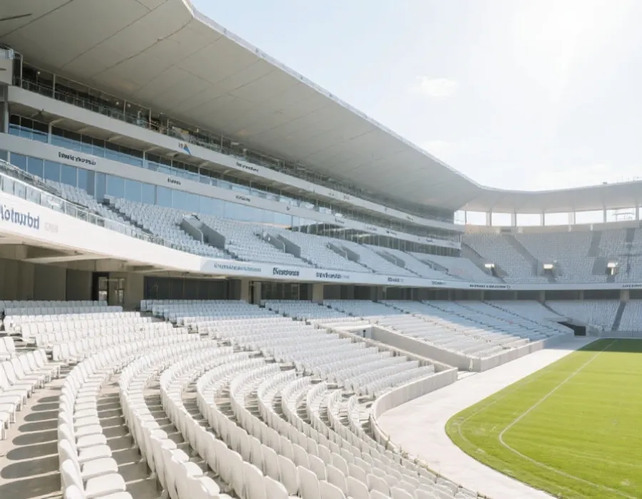 世界杯体育场座位与看台示意图风格插图